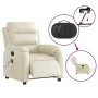 Sillón de masaje reclinable eléctrico cuero sintético crema de , Sillones - Ref: Foro24-3205036, Precio: 304,70 €, Descuento: %