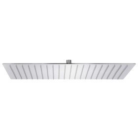 Cabezal ducha efecto lluvia acero inox 304 rectangular 50x30 cm