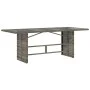 Garden dining set 9 pieces and gray synthetic rattan cushions by , Garden sets - Ref: Foro24-3212259, Price: 1,00 €, Discount: %