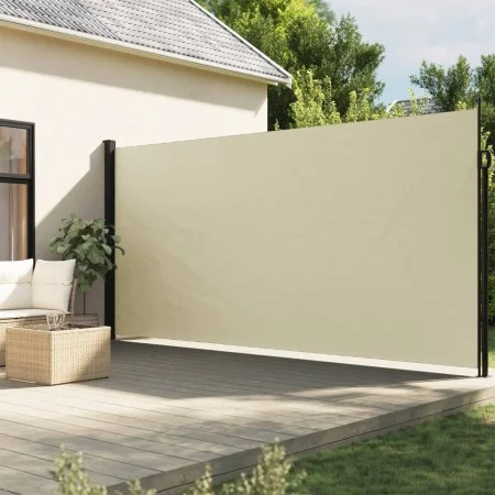 Retractable cream side awning 220x600 cm by , Umbrellas - Ref: Foro24-4004565, Price: 112,08 €, Discount: %