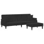 2-seater sofa bed with pillows and black velvet stool by , Sofas - Ref: Foro24-3216222, Price: 364,42 €, Discount: %