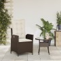 Garten-Liegesessel mit braunen Kunststoff-Rattan-Kissen. von , Gartenstühle - Ref: Foro24-365258, Preis: 119,90 €, Rabatt: %