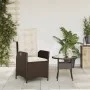 Sillón reclinable de jardín con cojines ratán sintético marrón de , Sillas de jardín - Ref: Foro24-365258, Precio: 134,75 €, ...