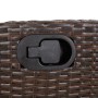 Garten-Liegesessel mit braunen Kunststoff-Rattan-Kissen. von , Gartenstühle - Ref: Foro24-365258, Preis: 119,90 €, Rabatt: %