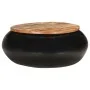Mesa de centro madera maciza reciclada negra 68x68x30 cm de vidaXL, Mesas de centro - Ref: Foro24-323532, Precio: 130,30 €, D...