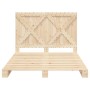 Estructura de cama con cabecero madera maciza pino 140x200 cm de , Camas y somieres - Ref: Foro24-3281570, Precio: 199,11 €, ...
