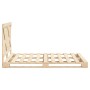 Estructura de cama con cabecero madera maciza pino 140x200 cm de , Camas y somieres - Ref: Foro24-3281570, Precio: 199,11 €, ...