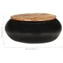 Mesa de centro madera maciza reciclada negra 68x68x30 cm de vidaXL, Mesas de centro - Ref: Foro24-323532, Precio: 130,30 €, D...