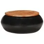 Mesa de centro madera maciza reciclada negra 68x68x30 cm de vidaXL, Mesas de centro - Ref: Foro24-323532, Precio: 130,30 €, D...