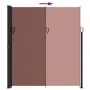 Toldo lateral retráctil marrón 220x600 cm de , Sombrillas - Ref: Foro24-4004569, Precio: 122,06 €, Descuento: %