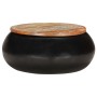Mesa de centro madera maciza reciclada negra 68x68x30 cm de vidaXL, Mesas de centro - Ref: Foro24-323532, Precio: 131,55 €, D...