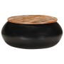 Mesa de centro madera maciza reciclada negra 68x68x30 cm de vidaXL, Mesas de centro - Ref: Foro24-323532, Precio: 131,55 €, D...