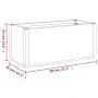 Jardinera PP blanco 80x36x35 cm by , Pots and planters - Ref: Foro24-368776, Price: 76,39 €, Discount: %