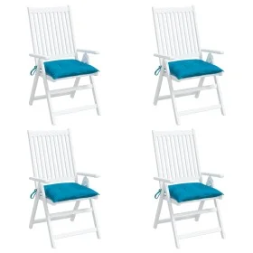 Gartensesselkissen 4 Stück Oxford-Stoff blau 50x50x7 cm von , Kissen für Stühle und Sofas - Ref: Foro24-361520, Preis: 46,80 ...