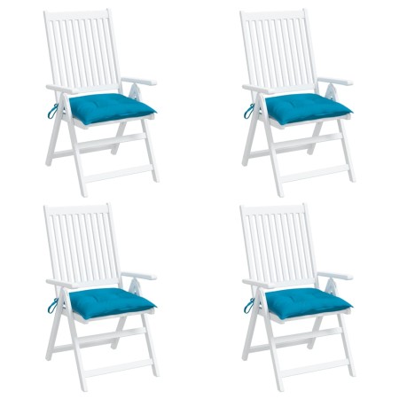 Gartensesselkissen 4 Stück Oxford-Stoff blau 50x50x7 cm von , Kissen für Stühle und Sofas - Ref: Foro24-361520, Preis: 47,57 ...