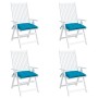Cojines de silla de jardín 4 uds tela Oxford azul 50x50x7 cm by , Cushions for chairs and sofas - Ref: Foro24-361520, Price: ...