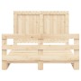 Estructura de cama con cabecero madera maciza pino 140x200 cm de , Camas y somieres - Ref: Foro24-3281540, Precio: 215,79 €, ...