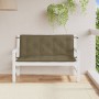 Gartenbankkissen 2 Stück Stoff Grau Taupe Melange 120x50x7 cm von , Kissen für Stühle und Sofas - Ref: Foro24-4002605, Preis:...