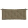 Cojines banco jardín 2 uds tela gris taupe melange 120x50x7 cm de , Cojines para sillas y sofás - Ref: Foro24-4002605, Precio...