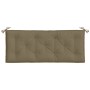 Gartenbankkissen 2 Stück Stoff Grau Taupe Melange 120x50x7 cm von , Kissen für Stühle und Sofas - Ref: Foro24-4002605, Preis:...