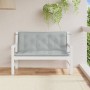 Gartenbankkissen 2 Stück in hellem meliertem Grau, 120x50x7 cm von , Kissen für Stühle und Sofas - Ref: Foro24-4002597, Preis...