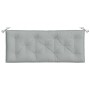 Gartenbankkissen 2 Stück in hellem meliertem Grau, 120x50x7 cm von , Kissen für Stühle und Sofas - Ref: Foro24-4002597, Preis...