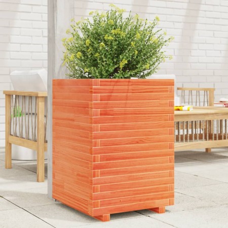 Jardinera madera maciza de pino marrón cera 50x50x72 cm by , Pots and planters - Ref: Foro24-3282611, Price: 186,47 €, Discou...