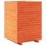 Jardinera madera maciza de pino marrón cera 50x50x72 cm de , Maceteros y jardineras - Ref: Foro24-3282611, Precio: 184,07 €, ...