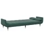 Sofá cama de 2 plazas con taburete terciopelo verde oscuro by , Sofas - Ref: Foro24-3258153, Price: 394,34 €, Discount: %