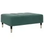 Sofá cama de 2 plazas con taburete terciopelo verde oscuro by , Sofas - Ref: Foro24-3258153, Price: 394,34 €, Discount: %