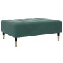 Sofá cama de 2 plazas con taburete terciopelo verde oscuro by , Sofas - Ref: Foro24-3258153, Price: 401,85 €, Discount: %