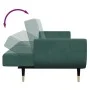 Sofá cama de 2 plazas con taburete terciopelo verde oscuro by , Sofas - Ref: Foro24-3258153, Price: 394,34 €, Discount: %