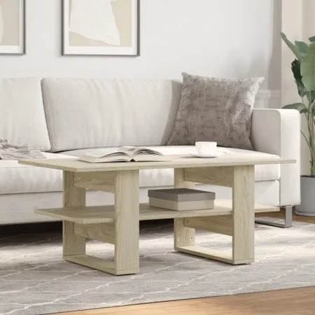 Mesa de centro madera de ingeniería roble Sonoma 102x55x42 cm de , Mesas de centro - Ref: Foro24-823264, Precio: 56,27 €, Des...