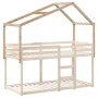 Solid pine wood children's bed canopy 203x95.5x142 cm by , Accessories for beds and slatted bases - Ref: Foro24-846940, Price...