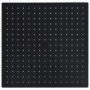 Cabezal ducha efecto lluvia acero inox cuadrado negro 40x40 cm