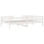Solid white pine wood bed frame 80x200 cm by , Beds and slatted bases - Ref: Foro24-846977, Price: 117,07 €, Discount: %