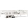 Solid white pine wood bed frame 90x190 cm by , Beds and slatted bases - Ref: Foro24-846980, Price: 146,92 €, Discount: %