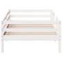 Solid white pine wood bed frame 90x190 cm by , Beds and slatted bases - Ref: Foro24-846980, Price: 146,92 €, Discount: %