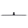 Cabezal ducha efecto lluvia acero inox cuadrado negro 40x40 cm