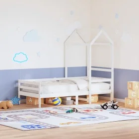 Kinderbettgestell Massivholz Weiß 108x70x176,5 cm von , Zubehör für Betten und Lattenroste - Ref: Foro24-846989, Preis: 84,10...