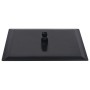 Cabezal ducha efecto lluvia acero inox cuadrado negro 40x40 cm