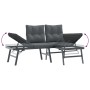 Gartenbankkissen 3-teilig, Stahl mit schwarzer Pulverbeschichtung von , Gartensets - Ref: Foro24-3283710, Preis: 279,84 €, Ra...