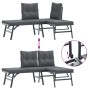 Gartenbankkissen 3-teilig, Stahl mit schwarzer Pulverbeschichtung von , Gartensets - Ref: Foro24-3283710, Preis: 279,84 €, Ra...