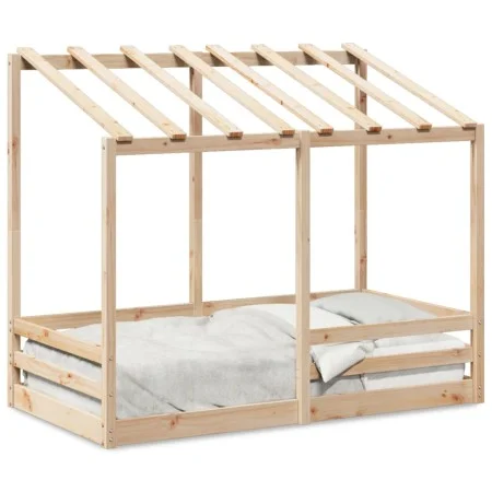 Massives Kieferholzbett für Kinder 70x140 cm von , Betten und Lattenroste - Ref: Foro24-847015, Preis: 91,13 €, Rabatt: %