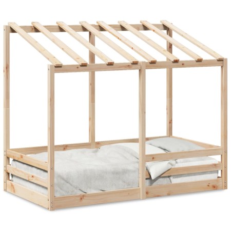 Massives Kieferholzbett für Kinder 70x140 cm von , Betten und Lattenroste - Ref: Foro24-847015, Preis: 92,18 €, Rabatt: %