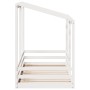 Kinderbett mit massivem Kieferndach in Weiß 90x200 cm von , Betten und Lattenroste - Ref: Foro24-847001, Preis: 130,41 €, Rab...