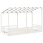Kinderbett mit massivem Kieferndach in Weiß 90x200 cm von , Betten und Lattenroste - Ref: Foro24-847001, Preis: 130,41 €, Rab...