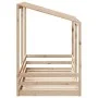 Cama para niños con techo madera maciza de pino 80x200 cm de , Camas y somieres - Ref: Foro24-847003, Precio: 105,52 €, Descu...
