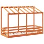 Kinderbett mit massivem Kieferndach in Braun 90x190 cm von , Betten und Lattenroste - Ref: Foro24-847008, Preis: 128,39 €, Ra...