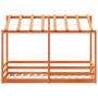 Kinderbett mit massivem Kieferndach in Braun 90x190 cm von , Betten und Lattenroste - Ref: Foro24-847008, Preis: 128,39 €, Ra...